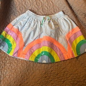 Mini boden sequined rainbow skirt size 3/4
